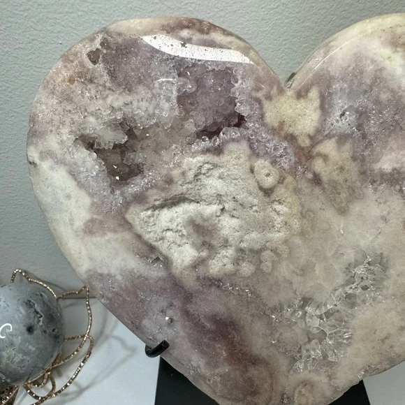 Pink Amethyst Heart